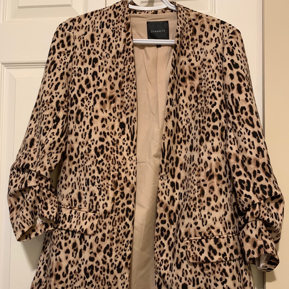 EUC Leopard Print Blazer